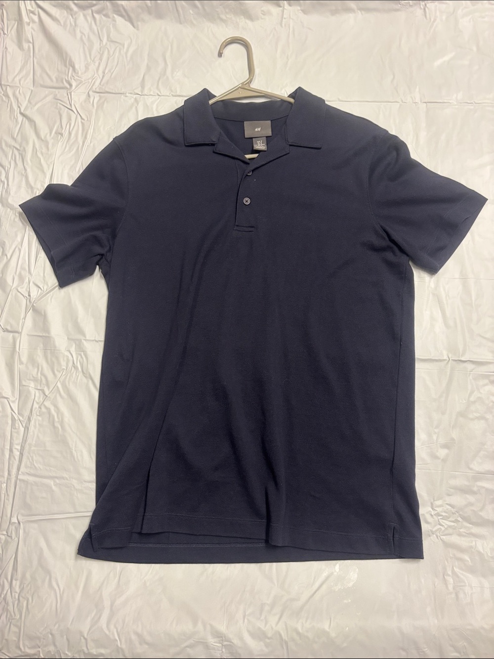 H&M Men's Dark Blue Polo Shirt